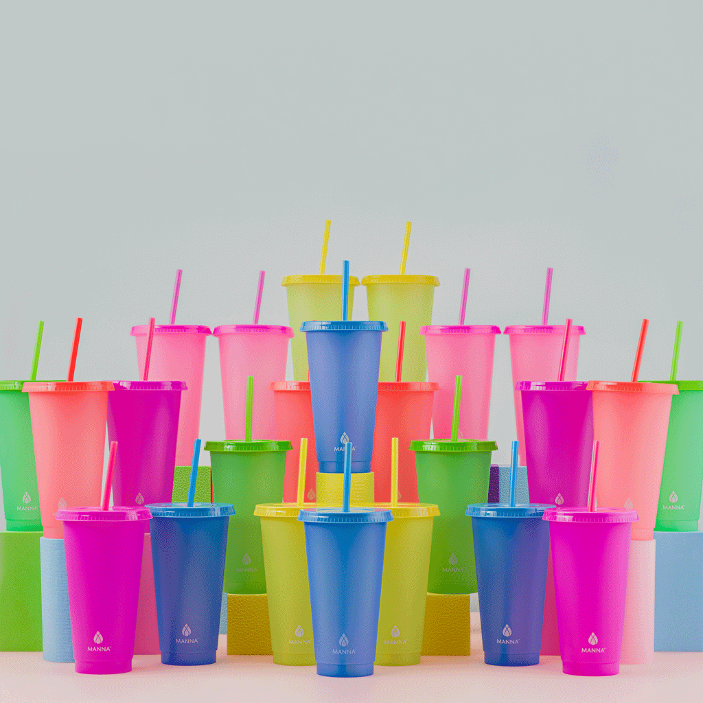 24-Piece Original Color- Changing Cup Set
