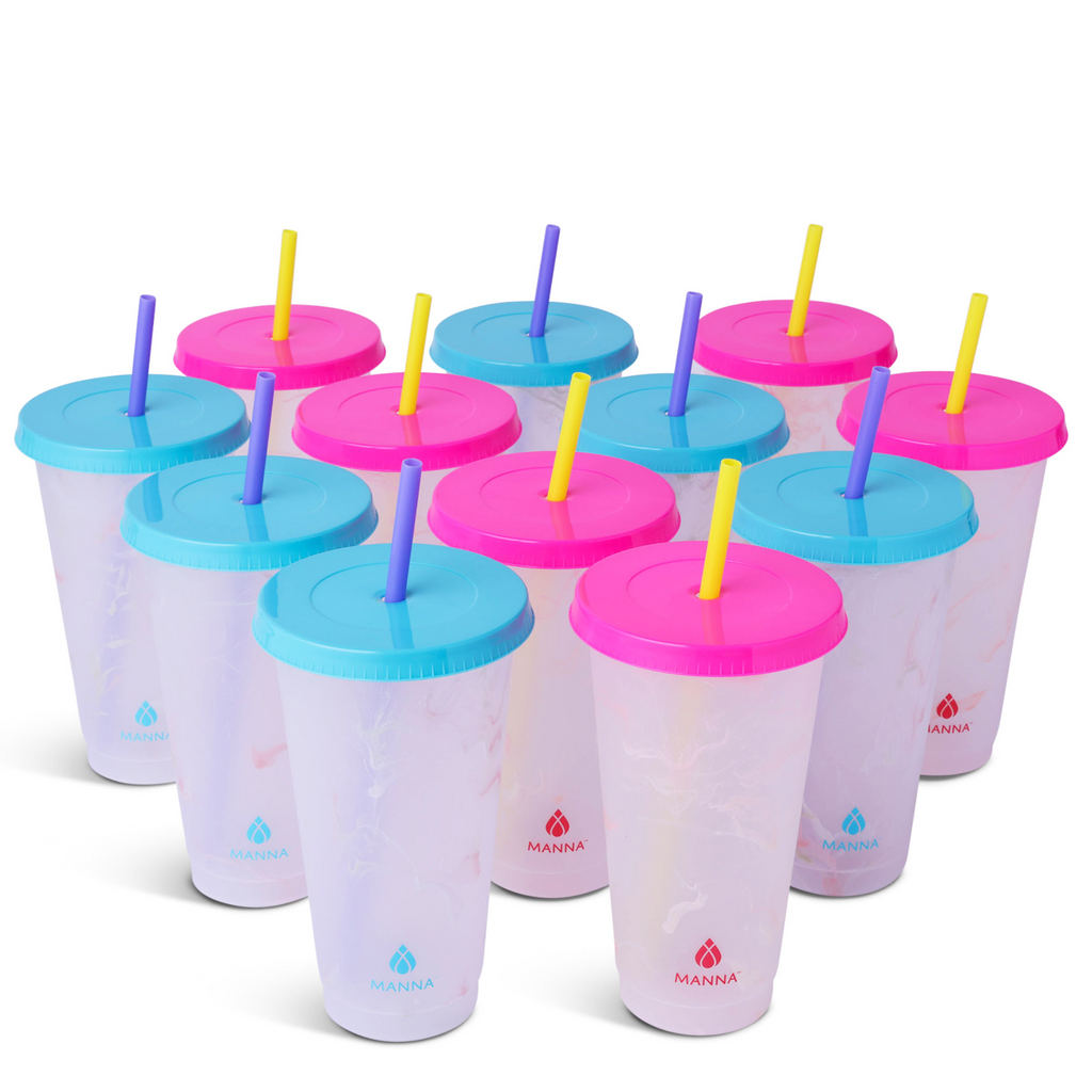 24-Piece Rainbow Color-Changing Cups